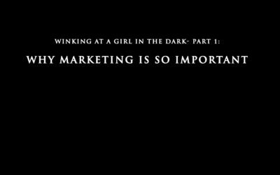 Winking at a Girl in the Dark Part 1: Why is Marketing So Important