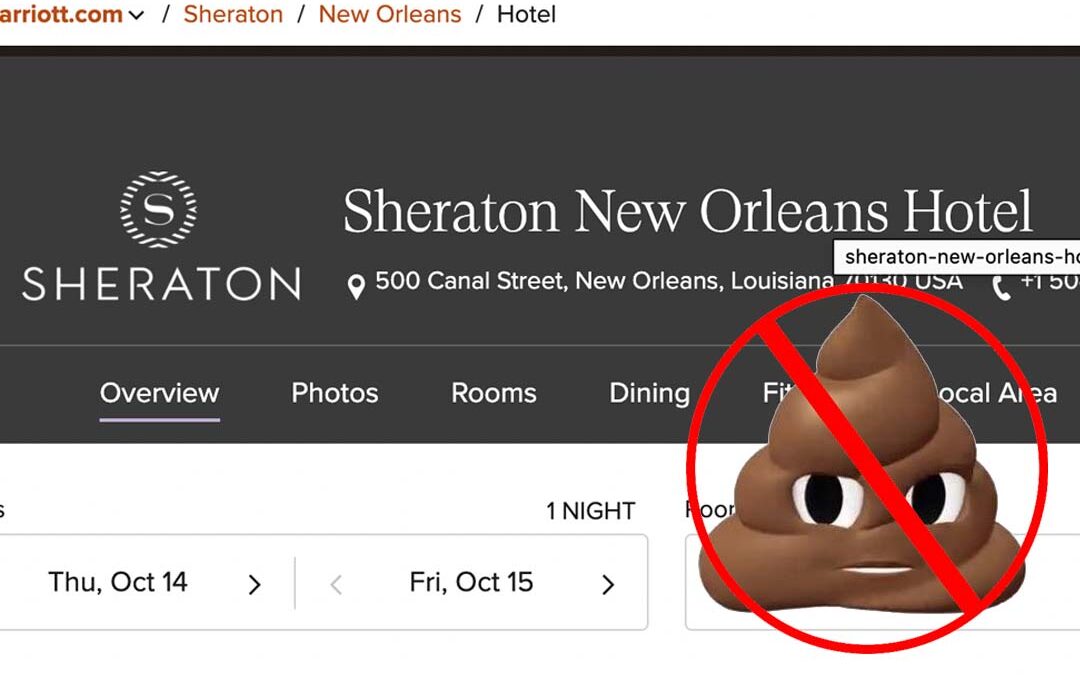 My Sheraton New Orleans and Corporate Customer Service Experience