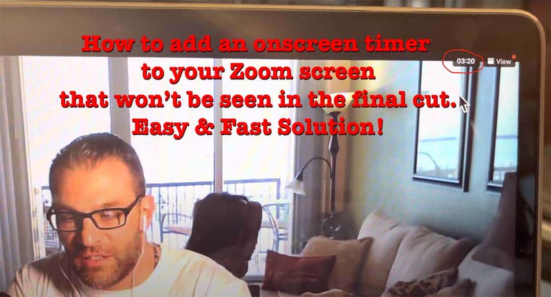 How to add an onscreen timer to your Zoom screen that won’t be seen in the final cut Easy and Fast Solution