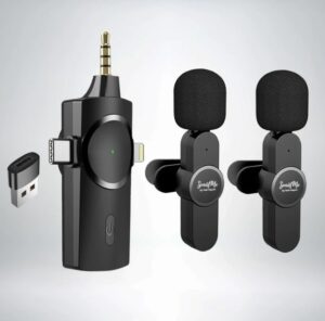 Tech Magnet SmartMic Dual Wireless Microphones for iphones androids and more