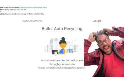 How to stop Google Business Profile emails that say, “A customer has reached out to you through your website”