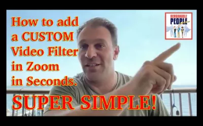 How to easily add a CUSTOM video filter in Zoom for better branding SUPER SIMPLE only takes seconds!