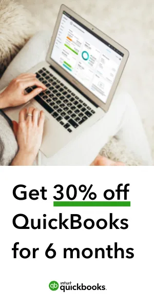 Promo code for 30% off Quickbooks for 6 months!