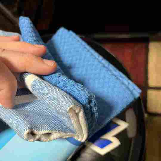 MyPillow Dish Cloths Close up of set of 6 Blue