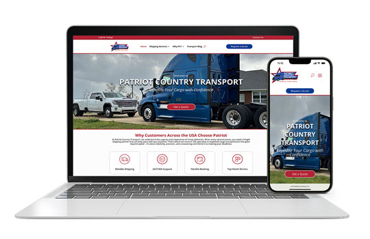 Custom WordPress Website Design for Business Growth - B2B Logistics Professional WordPress website design for B2B freight forwarding and transportation client lead generation