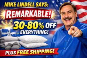 Mike Lindell verifying that the promo code REMARKABLE provides up to 80% off and free shipping at MyPillow.com. David Pasqualone and Mike Lindell confirming the best MyPillow deal for 2026. Visual proof of the only MyPillow code in the country offering free shipping year-round.